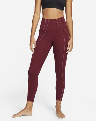 Лосини жіночі Nike Yoga Dri-Fit Bordo DD5772-638