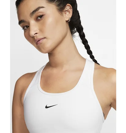 Топ женский Nike Womens Medium-Support 1-Piece Pad Sports Bra White Bv3636-100