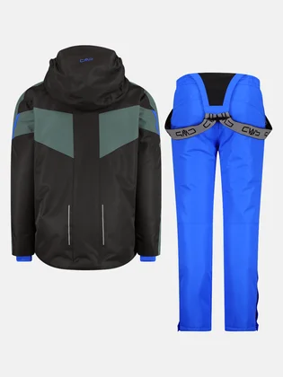 Спортивний костюм дитячий CMP Set Jacket And Pant Black/Orange 33W0024-U423