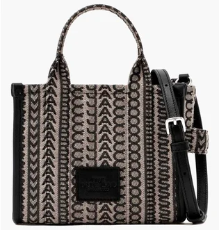 Сумка женская Marc Jacobs The Monogram Mini Tote Bag Black H021M06RE22-BEIGE-MULTI-64190