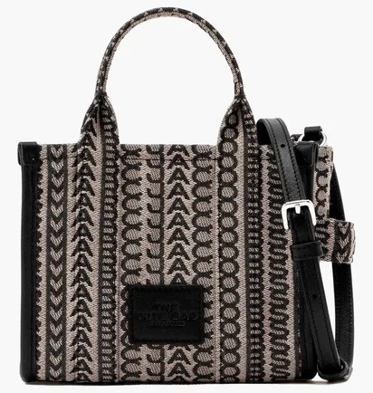Сумка женская Marc Jacobs The Monogram Mini Tote Bag Black H021M06RE22-BEIGE-MULTI-64190