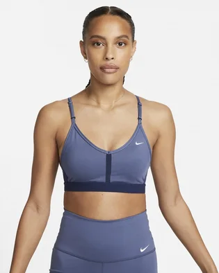 Топ жіночий Nike Indy WomenS Light-Support Padded V-Neck Sports Bra Blue CZ4456-491