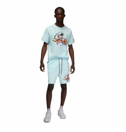 Футболка чоловіча Air Jordan Flight Mvp Light Blue DX9569-411