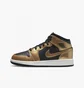 Кросівки дитячі Air Jordan Retro 1 Mid Se Casual Shoes Metallic/Black Dr6967-071