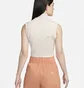 Топ женский Nike Sportswear Collection Mock-Neck Cropped Tank Beige FB8343-104