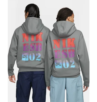Худі унісекс Nike Sb Fleece Pullover Skate Hoodie Grey FQ2194-084
