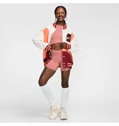 Шорты женские Nike Dri-Fit One Hr 5In Wrap Peach FV7830-634