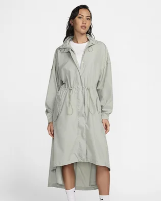 Пальто жіноче Nike Trencz Sportswear Essential Grey FN2843-370