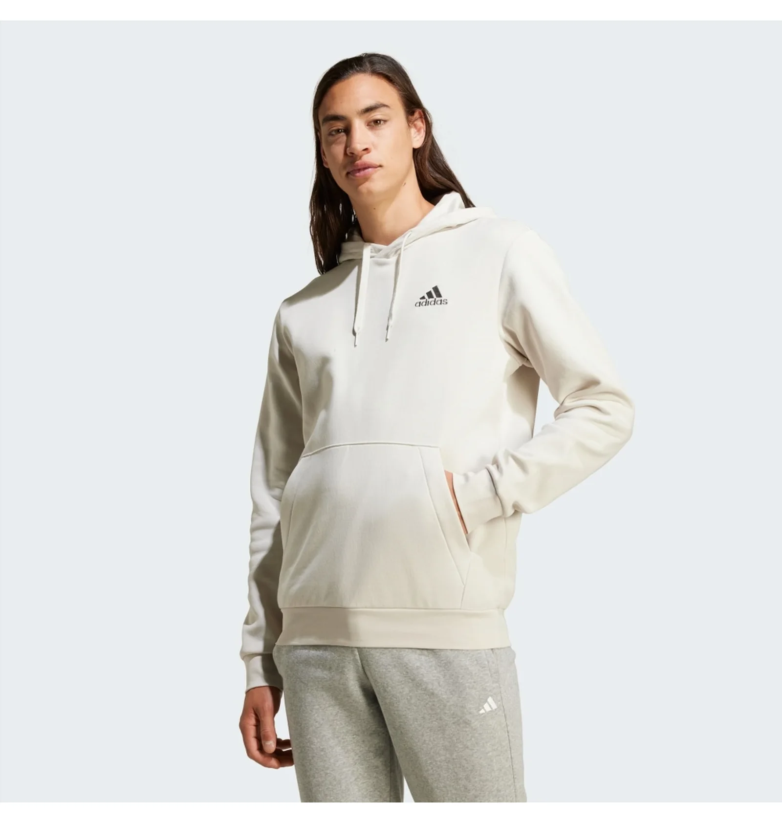 ᐉ Худі чоловіче Adidas Essentials Fleece Hoodie Beige IZ4760