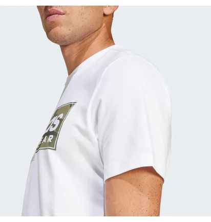 Футболка чоловіча Adidas Camo Linear Graphic White IN6473
