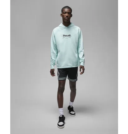 Худи мужское Air Jordan Dri-Fit Sport Graphic Fleece Pullover Hoodie Light Blue FQ6808-346