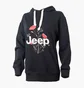 Худи женское Jeep Hooded Oversize Sweatshirt Botanical Print Black O102606-B000
