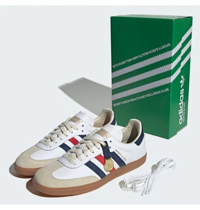 Кроссовки мужские Adidas Samba Og Sporty & Rich Shoes White IH8338
