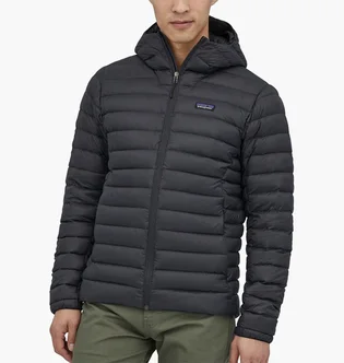Пуховик мужской Patagonia Down Sweater Hoody Black 84702-BLK