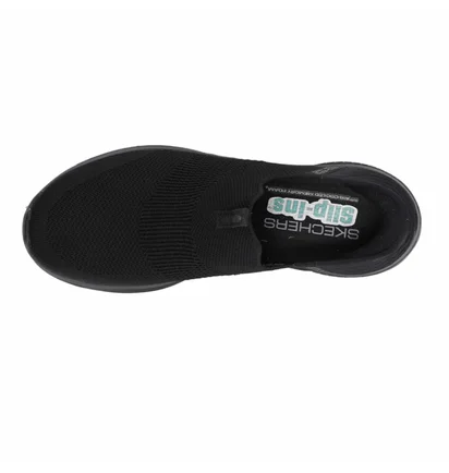 Кросівки жіночі Skechers Ultra Flex Slip-Ins 3.0 Cozy Streak Slip On Sneakers Black 149708-BBK