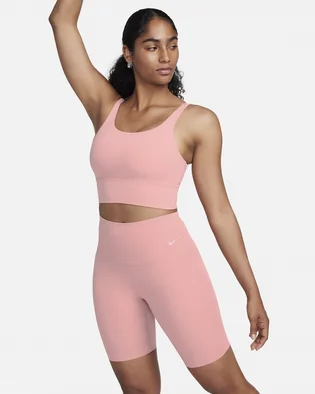 Топ жіночий Nike Zenvy WomenS Gentle-Support High-Waisted 8 Biker Shorts Peach DQ6003-618