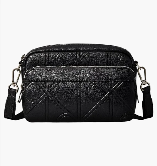 Сумка чоловіча Calvin Klein Embossed Emblem Crossbody Camera Black LV04D3330GUB1