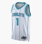 Майка мужская Nike Charlotte Hornets Association Edition 2022/23 Dri-Fit Nba Swingman Jersey White DN2071-100