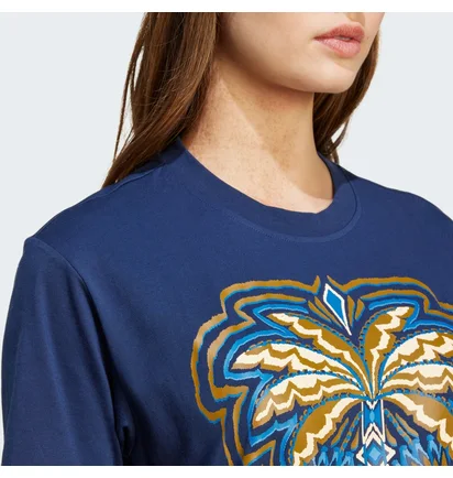 Футболка женская Adidas X Farm Rio Graphic T-Shirt Blue IV9758