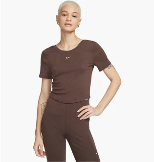 Футболка женская Nike Sportswear Chill Knit Brown FN3664-237