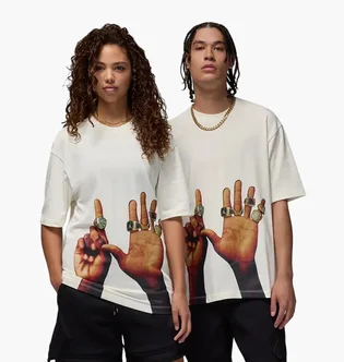 Футболка унисекс Air Jordan Flt Mvp Rngs 85 Ss Crew Beige HJ2322-133