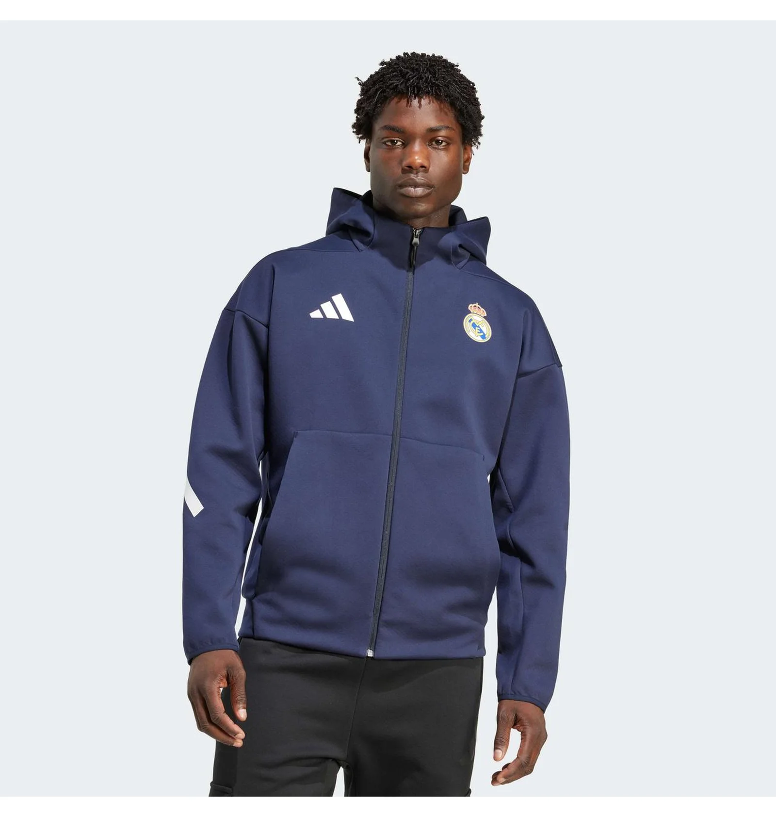 ᐉ Толстовка чоловіча Adidas Real Madrid Z.N.E. Blue KC3739