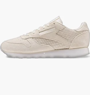 Кроссовки женские Reebok Cl Lthr Woven Emb Beige BT0006