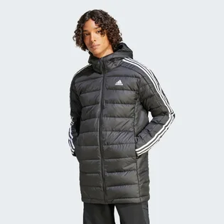 Парка мужская Adidas Essentials 3-Stripes Light Down Hooded Parka Black HZ8522