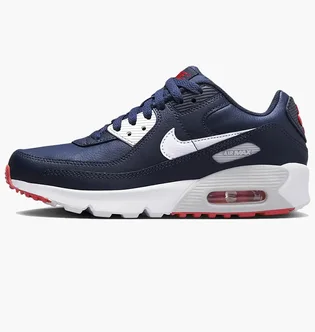 Кросівки дитячі Nike Air Max 90 Leather Obsidian Track Red Blue DV3607-400