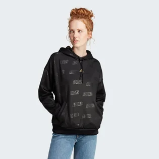 Худі жіноче Adidas Embossed Monogram Fleece Hoodie Black IM2586