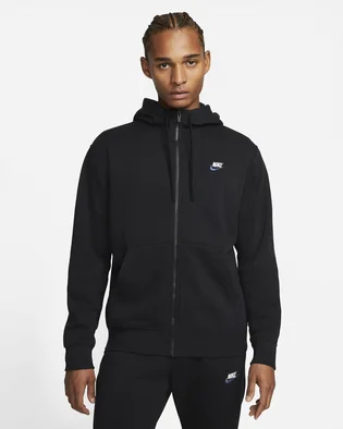 Толстовка мужская Nike M Nsw Club Dt Hoodie Fz Bb Black Dq8384-010