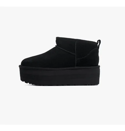 Угги женские UGG Classic Ultra Mini Platform Black 1135092-BLK