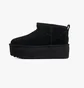 Угги женские UGG Classic Ultra Mini Platform Black 1135092-BLK