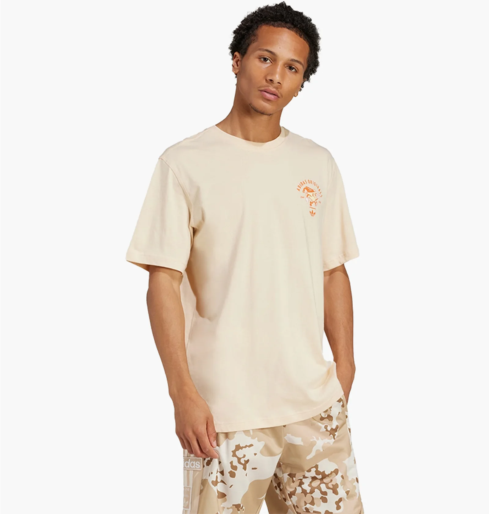 ᐉ Футболка мужская Adidas Coffee Club T-Shirt Beige JV5864