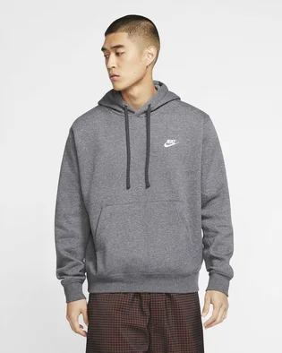 Худи мужское Nike M Nsw Club Hoodie Po Bb Grey BV2654-071
