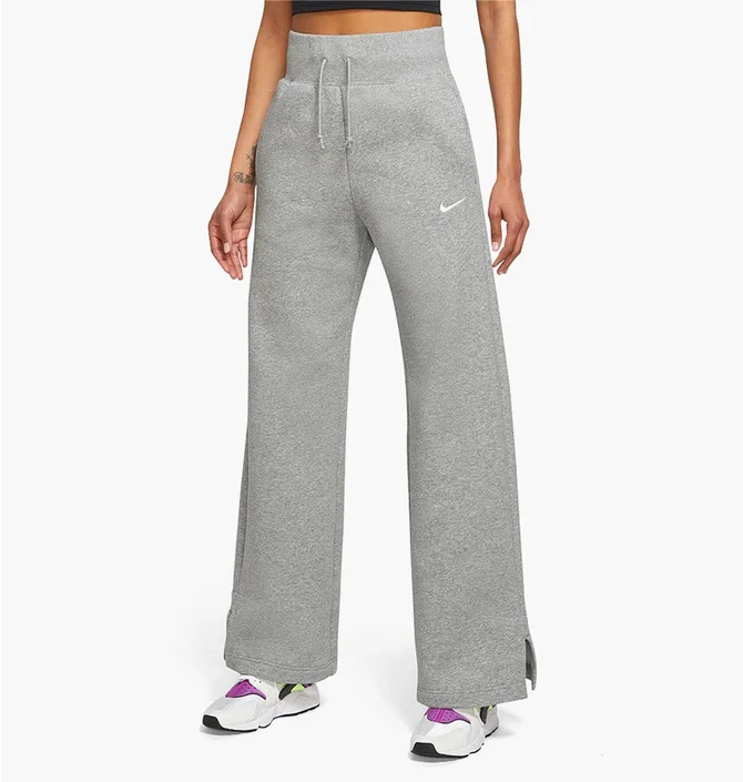 Штани жіночі Nike Sportswear Phoenix Fleece High-Rise Wide-Leg Pants Grey Dq5615-063