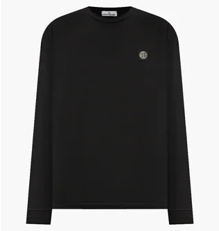 Лонгслив мужской Stone Island Logo L/S T-Shirt Black 811522713-A0029