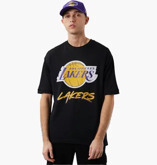 Футболка чоловіча NEW ERA Nba Los Angeles Lakers Script Mesh Black 60284737