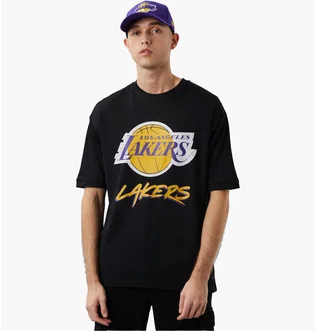 Футболка чоловіча NEW ERA Nba Los Angeles Lakers Script Mesh Black 60284737