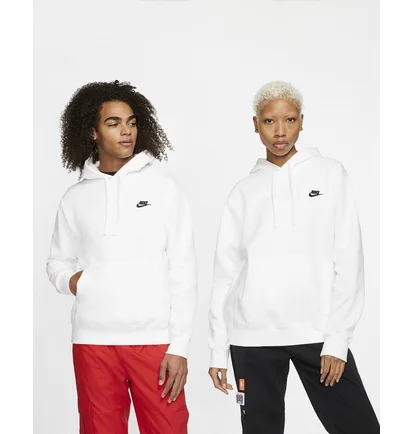 Толстовка чоловіча Nike M Nsw Club Hoodie Po Bb White BV2654-100