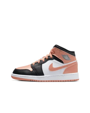 Кросівки дитячі Air Jordan 1 Mid White/Peach Dm9077-108