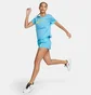 Футболка женская Nike W One Dri-Fit Swsh Hbr Ss Light Blue DX1025-416
