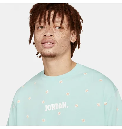 Футболка чоловіча Air Jordan M J Jmc Ss Ctn Aop Tee Turquoise CZ5185-382