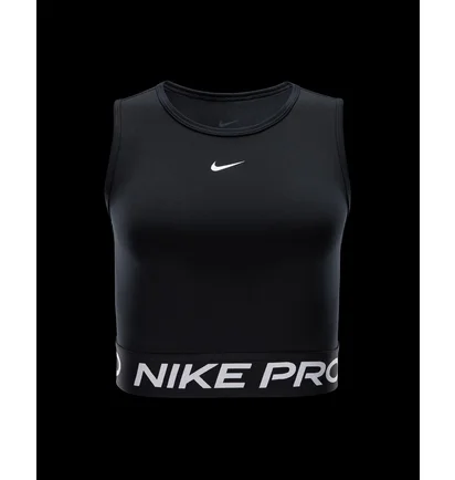 Топ женский Nike Pro Dri-Fit Cropped Tank Top Black FZ3615-010