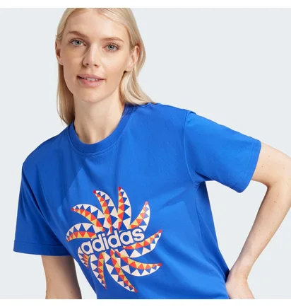 Футболка жіноча Adidas X Farm Rio Graphic Tee Blue IQ4485