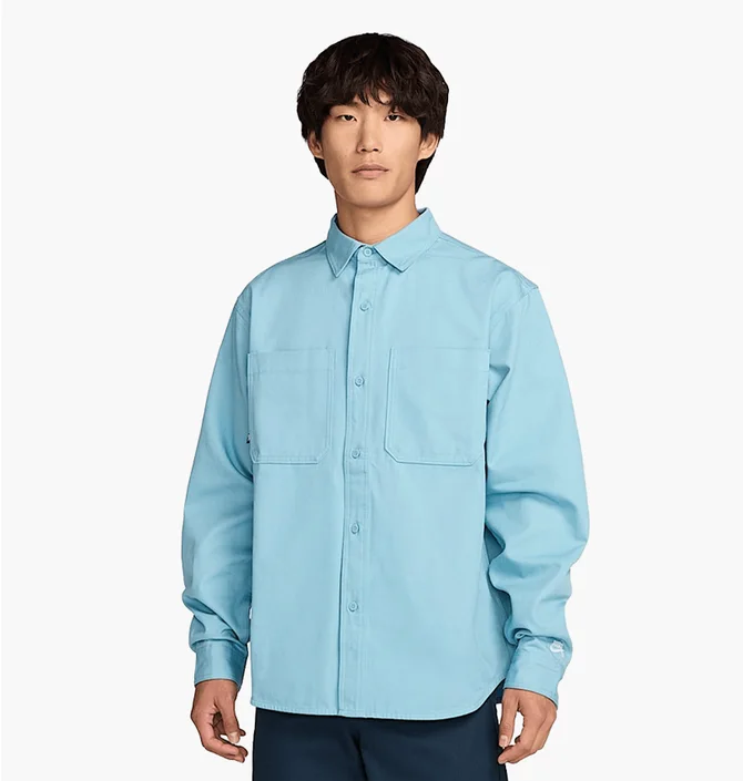 ᐉ Сорочка чоловіча Nike Sb New Esstl Woven Ls Top Light Blue