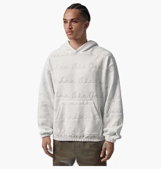 Худі чоловіче Air Jordan Flight MenS Jacquard Pullover Hoodie White IF1837-133
