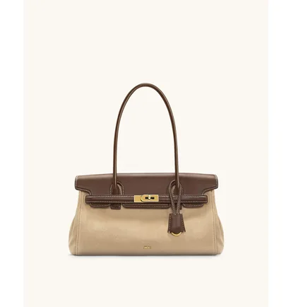 Сумка женская JW PEI Yara Faux Suede Shoulder Bag Brown BB2025BG121888JWP