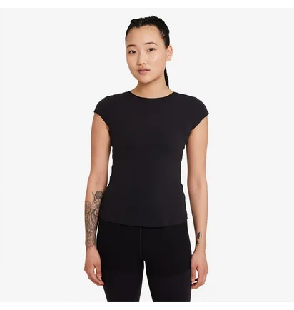 Футболка жіноча Nike Yoga Luxe T-Shirt Black DC5257-010