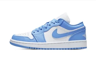 Кроссовки женские Air Jordan 1 Low Wmns White/Light Blue AO9944-441